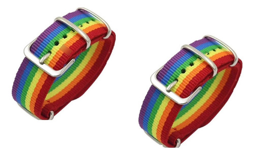 2 Pulsera Pride, Lgbt, Arcoiris, Gay