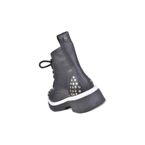 Imagen 7 de 7 de Borcegos Botinetas Cordones De Mujer De Cuero Evie - Ferraro