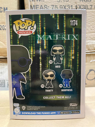 Morpheus 1174 Matrix Funko Pop Keanu Reeves Original