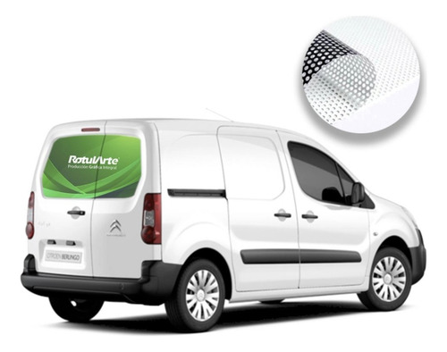 Microperforado Vehiculos - Publicidad En Autos - Parabrisas