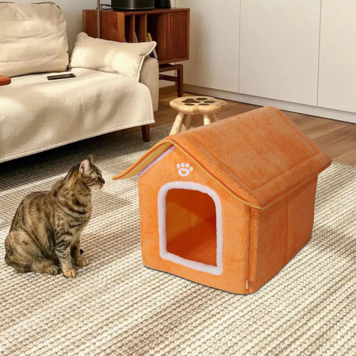 Cama Para Perros Y Gatos, Casa Para Gatos, Nido Amarillo Y L