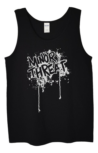 Polera Musculosa Minor Threat Logo Stencil Punk Abominatron