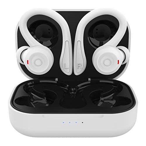 Xmenha Auriculares Inalámbricos Blancos Con Gancho Para La O