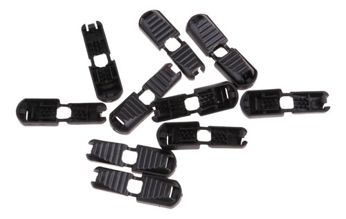 Clip Desmontable 50x, Nylon Negro Con Cremallera Para ,