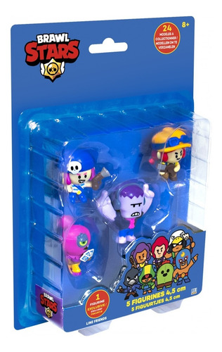 Pack X5 Muñecos Brawl Stars Mini Figura Vulcanita Original