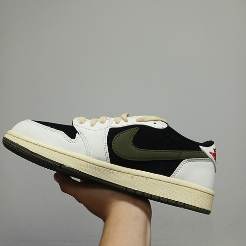 Jordan 1 Travis Scott Olive Low Verdes (Usado)