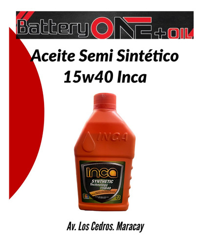 Aceite Semi Sintetico Inca 15w-40