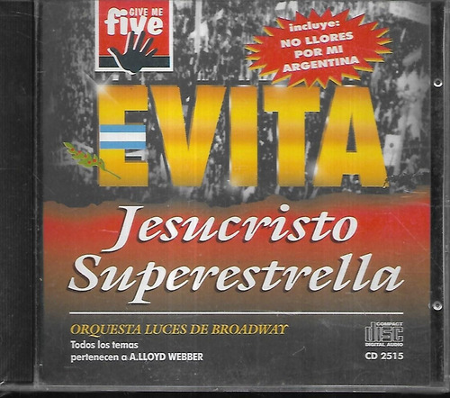 Orquesta Luces De Broadway Album Evita Jesucristo Superstars