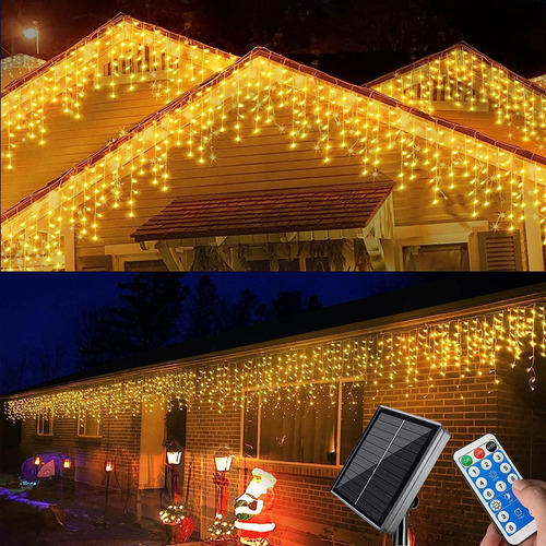 Lámpara Con Forma De Tira De Hielo, 5 X 0,7 M, 180 Luces, Lu
