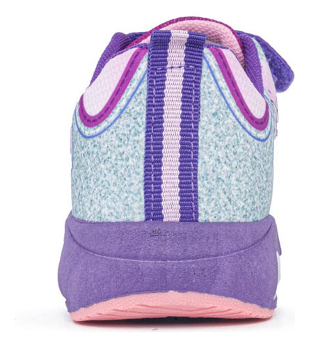 Imagen 5 de 8 de Tenis Con Luces Gattis Morado Para Niña Los Gomosos