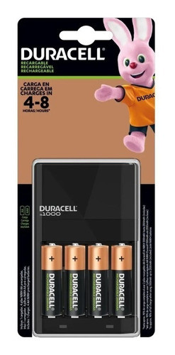 Cargador 4 Baterias Aa 2500mah Recargable Duracell Is1000