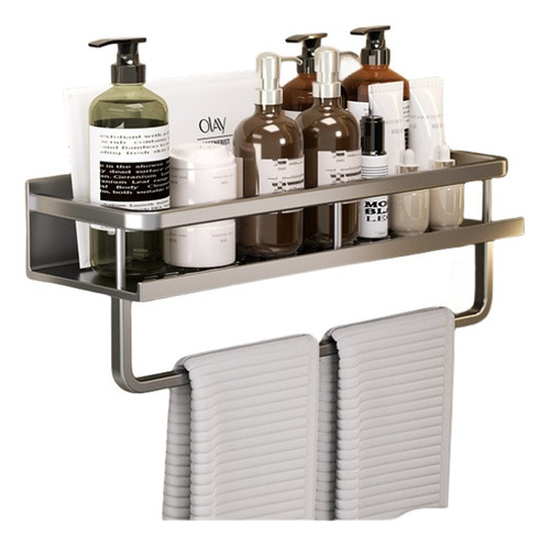 Organizador De Baño Repisa Para Ducha Set De Baño Completo Color Gris Plomo