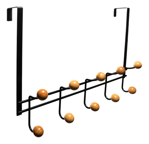 Gancho Para Colgar Ropa 10 Madera Soporte Resistente Puerta