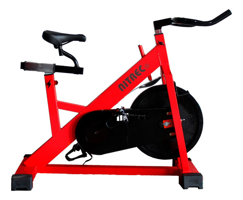 Bicicleta fija Nitrec Indoor para spinning color rojo