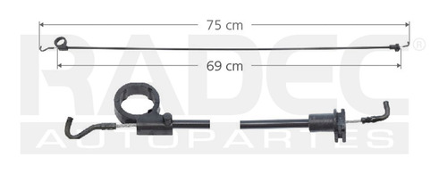 Chicote Cerradura Volkswagen Pointer 1997-2005 Delantera