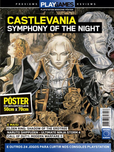Superpôster Playgames Castlevania: Symphony Of The Night, De Editora Europa. Editorial Europa, Capa Mole Em