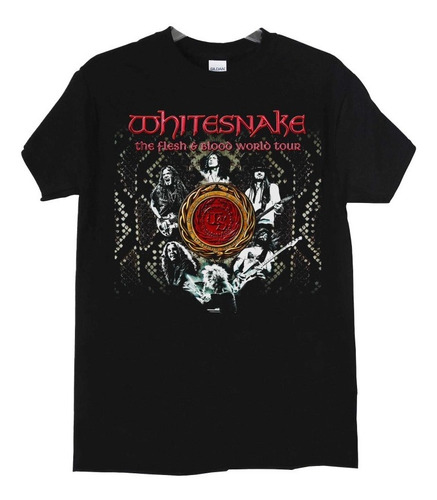 Polera Whitesnake Flesh And Blood Tour Rock Abominatron