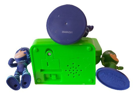 Pj Mask Figuras Gatuno, Gekko, Romeo Con Compu Y Luna Girl (Usado)
