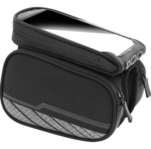 Hwa Bolsa Negra Para Teléfono Celular Para Bicicleta
