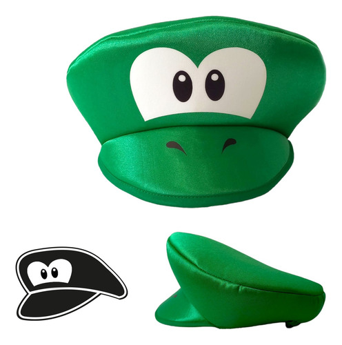 Boinas Mario Luigi Peach Disfraz Brilla Obscuridad Combo Boinas X 8 Piezas