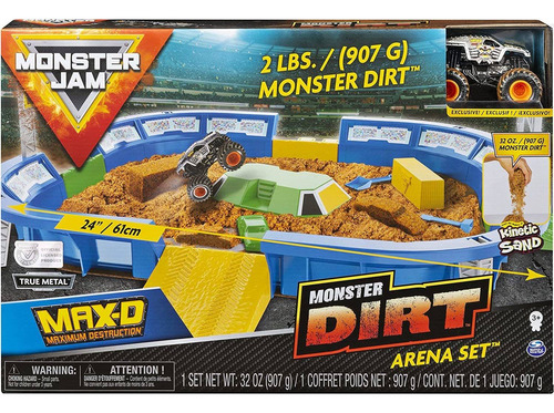 Monster Jam Monster Dirt Arena Set De Juego De 24 Pulgadas,