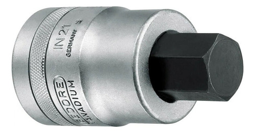Soquete Enc. 1 Pol. 27mm Hexag./allen Gedore In21-27 Germany Cor Cinza