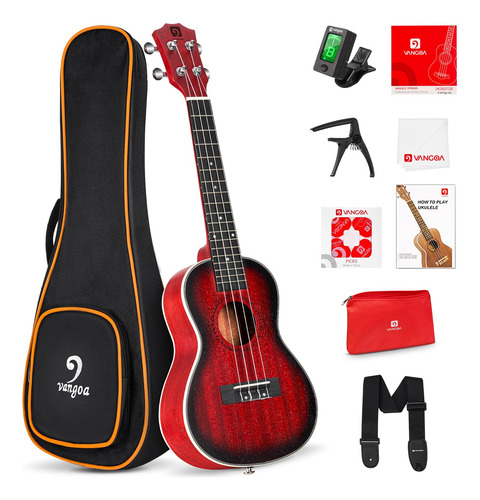 Vangoa Kit De Ukelele Con Correa Para Bolsa De Concierto, Pa