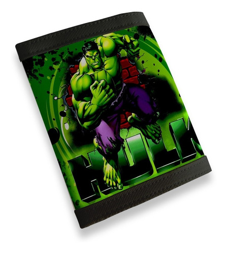 Imagem 2 de 4 de Carteira Infantil Hulk