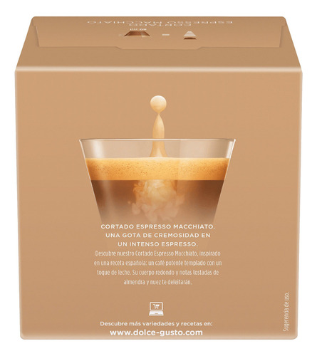 16 Cápsulas Nescafé Dolce Gusto Cortado Espresso Macchiato
