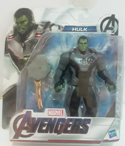 Muñeco Original Hulk De Avenger, Articulable Y Con Accesorio