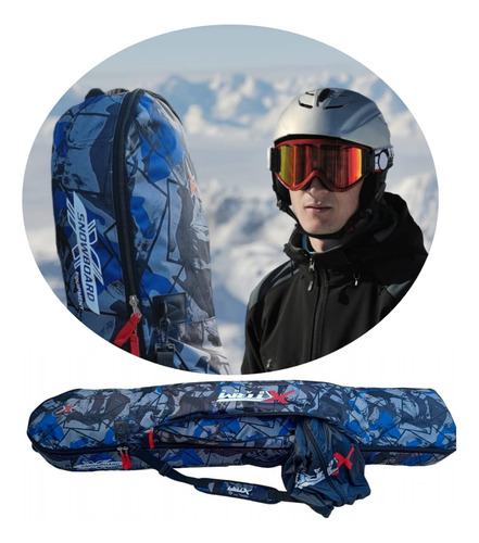 Funda Cofre De Snowboard Equipo Completo Máxima Protección 