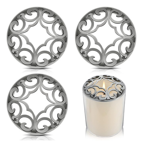 Juego De 4 Fundas Para Velas Para Tarros, Cubiertas Perfumad