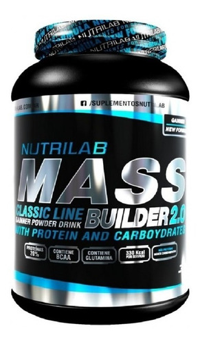 Ganador De Peso Mass Builder 2.0 Nutrilab 1,6kg 