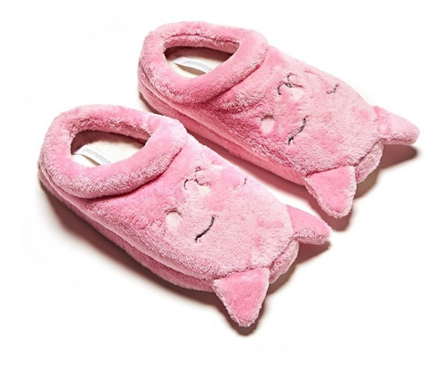 Pantufla Pantuflon Talon Gato Peluche Promesse Pr30006i21