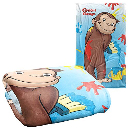 Curioso George Paint Silky Touch Super Soft Show Manta ...