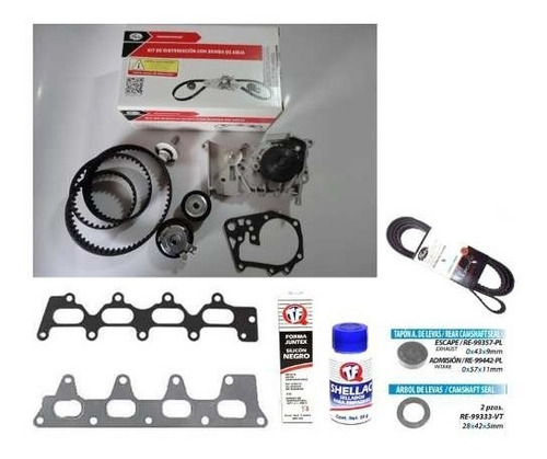 Imagen 1 de 5 de Kit Distribucion Banda Retenes Juntas Clio Aprio Platina