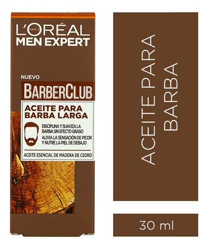 Aceite Para Barba Larga L'oreal Men Expert Barber Club 30ml