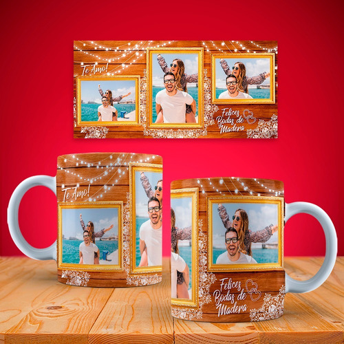Taza Personalizada Aniversario2 Amor Amistad Madres Padres