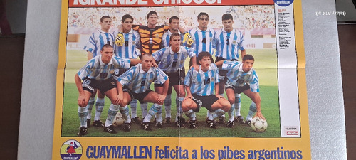 Póster Selección Argentina Sub 20 Campeón Mundial 1997
