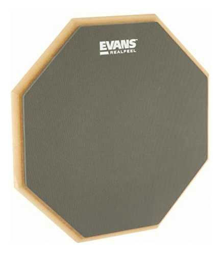 Evans Doble Cara Pad De Práctica, 12 inch, Gris, 12 Inch