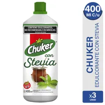 Comprar Edulcorante Chuker Stevia Liquido Grande Sin Tacc - Pack X3