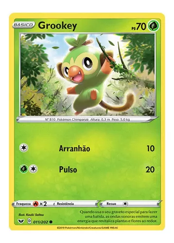 Cartas Pokemon Planta (Escolha Livre) - A