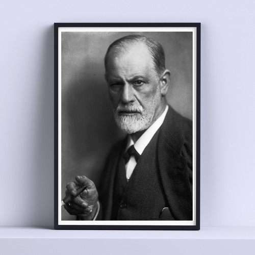 Cuadro Sigmund Freud Psico Vidrio 30x40cm Listo P Colgar