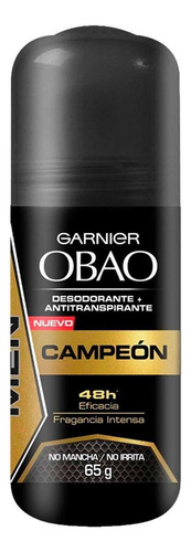 Antitranspirante en Roll On Garnier Obao Men Campeón 65g