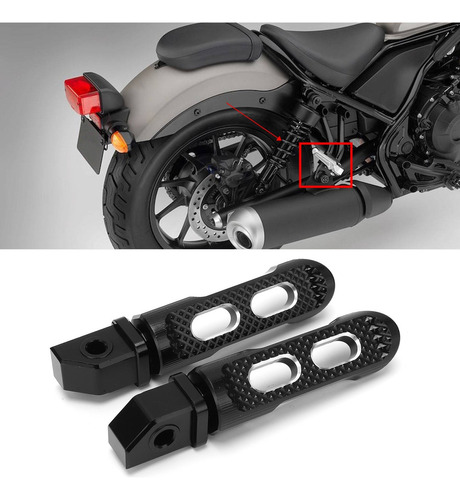 Posapiés Traseros Aluminio Honda Rebel Cmx 300 500 2017-2021