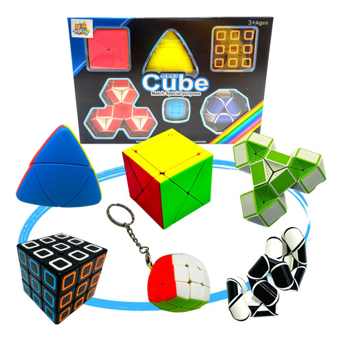Kit Cubo Mágico Kit Com 06 Modelos Diferentes Speed Cube