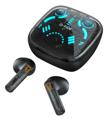 Auriculares G-tide G11, Bluetooth, micrófono, inalámbricos, color negro/verde