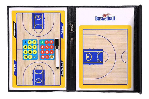 Tablero Táctico Magnético Plegable De Baloncesto Con Marcado