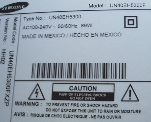 Imagen 3 de 5 de Tarjeta De Video Tv Led Samsung Smart Tv 40 Pulgadas