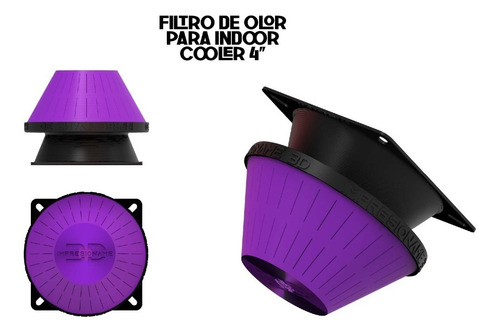 Imagen 2 de 10 de Filtro Olor Carbon Activado Cooler 4 Pulgadas Incluye Carbon